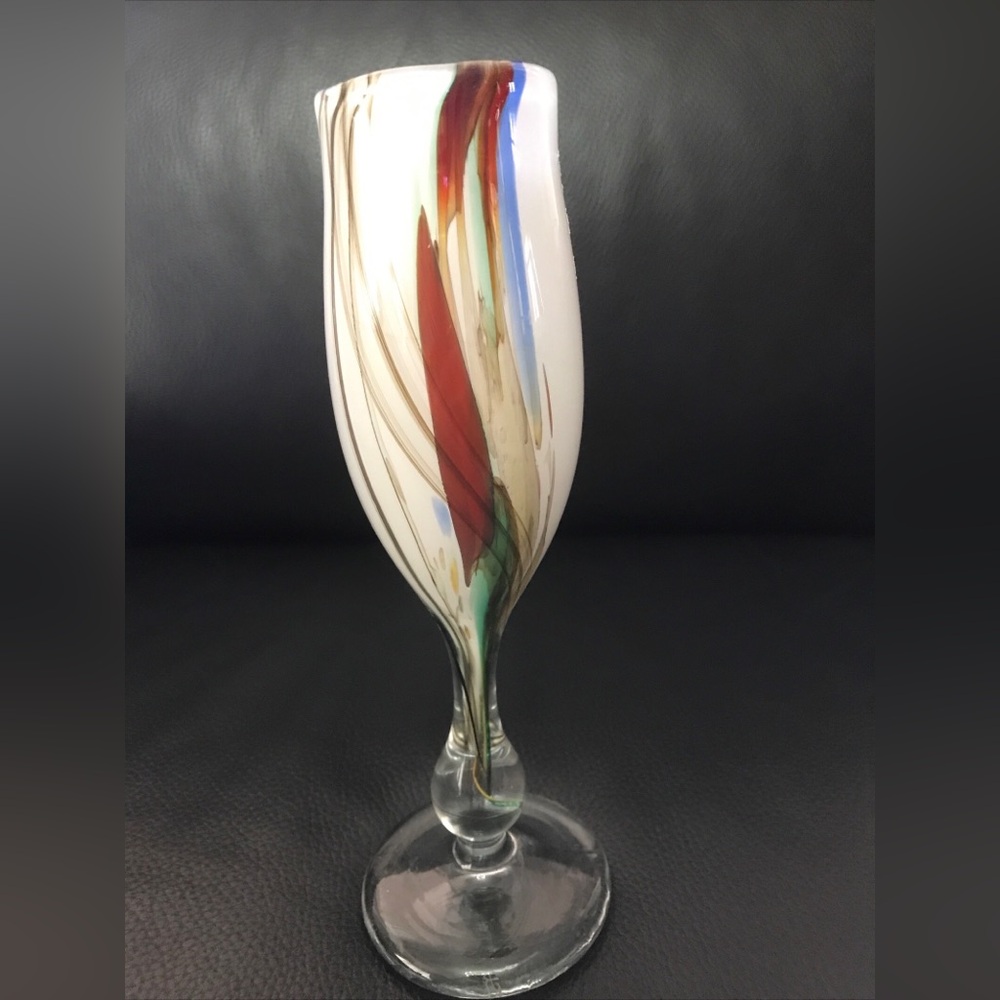 Homegaard by Per Lutken champagne flute/ vase 9,5” marked on bottom